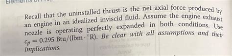 Solved 42 Starting with the generalized thrust equation, Eq. | Chegg.com