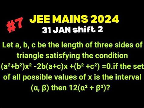 Jee Mains Maths Pyqs Quadratic Equations Jee One Shot