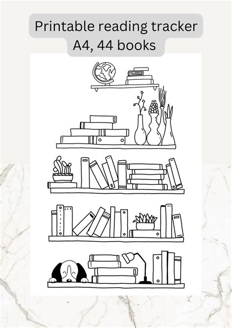 Bookshelf Printable Template Books To Read Books I Ve Etsy