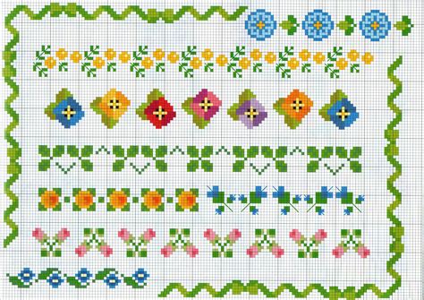 Cross Stitch Flower Border Patterns