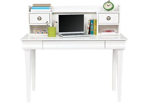 Oberon White Desk And Hutch Desk And Hutches White White Desks