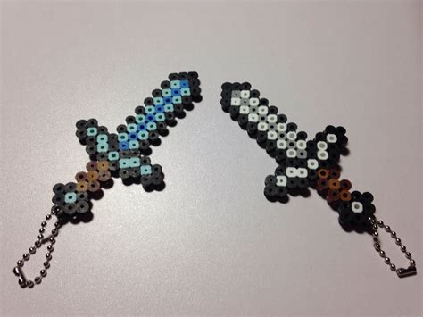 Perler Beads Minecraft Flaming Sword