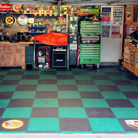 Garage Floor Tile - Green - Garage Flooring Tiles