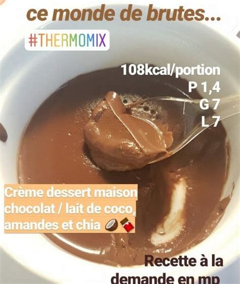 Cr Me Dessert Choco Coco Au Thermomix Cookomix