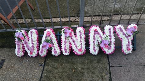 Nanny Funeral Letters • Sidcup Flowers Kim E Fleurs