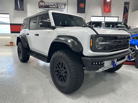 Xpel Stealth Ppf Wrap Completed On Bronco Raptor In Oxford White