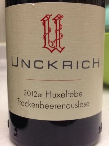 Unckrich Huxelrebe Trockenbeerenauslese Vivino Us