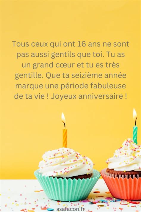 65 Textes Pour Souhaiter Un Joyeux Anniversaire De 16 Ans