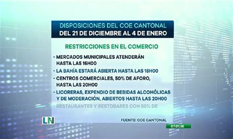 El COE Cantonal Anuncia Nuevas Prohibiciones En Guayaquil RTS Siempre