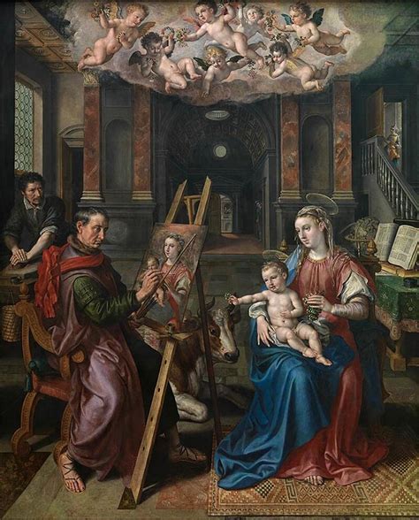 St Luke Painting The Virgin Mary Painting By Maertende Vos Pixels