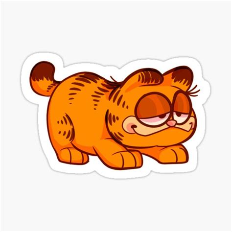 Garfield Plush Variation Sticker For Sale By Princeofworms Redbubble