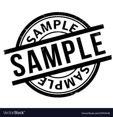 Sample rubber stamp Royalty Free Vector Image - VectorStock