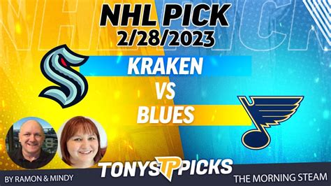 Seattle Kraken Vs St Louis Blues 2282023 Free Nhl Game Analysis On