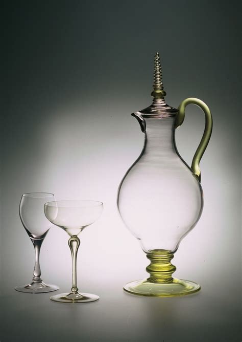 Wine Decanter And Glass 1917 Simon Gate Glass Collection Art Glass Vase Glass