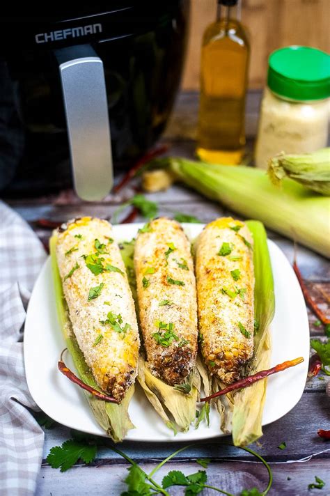 Air Fryer Corn Elote All Ways Delicious