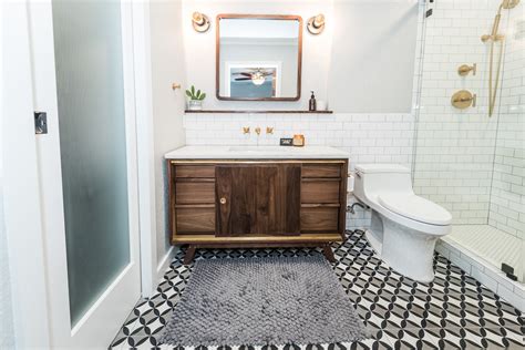 Midcentury Modern Bathroom Before After Irwin Construction