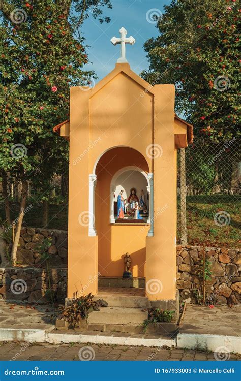 Small Catholic Shrine Near a Road Editorial Stock Photo - Image of july ...