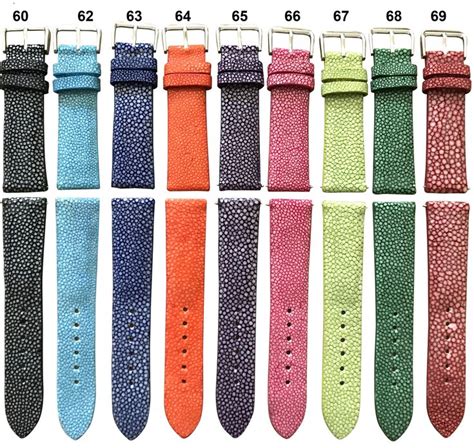 Stingray Skin Leather Watch Strap Band 18mm 20mm 22mm 24mm Leather