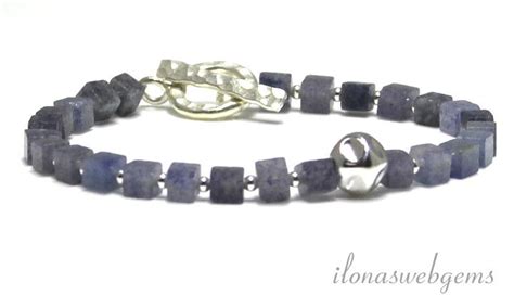 Inspiratie Armband Blauwe Aventurijn Kapittelslot Nugget Kraal