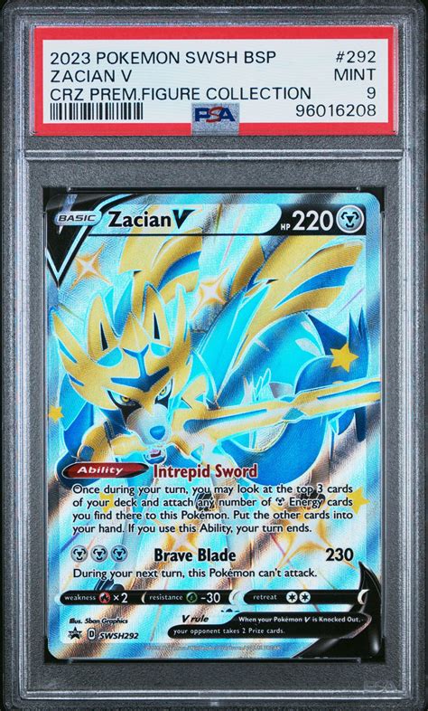 Pokemon Swsh Black Star Promo Zacian V Crown Zenith Premium