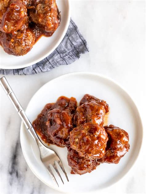 Crockpot BBQ Meatballs Confessions Of A Baking Queen