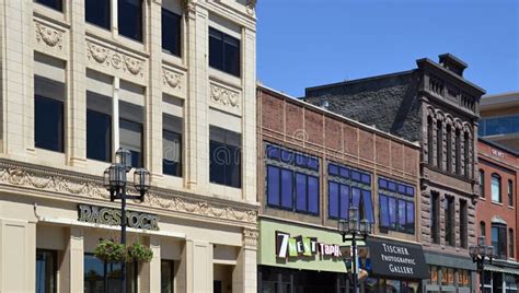 Historical Buildings In Downtown Duluth Minnesota Editorial Photo