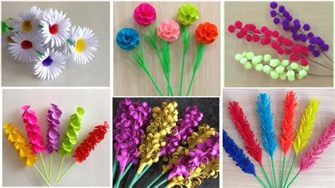 Best 6 Beautiful Paper Flower Making Diy Paper Crafts Home Decor