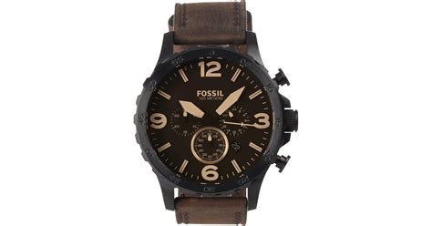 Fossil Nate Jr Elegant Japanese Movement Fashionable Chronograph