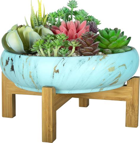 ARTKETTY Pot De Fleurs Grand Pot De Plantes Succulentes Avec Support