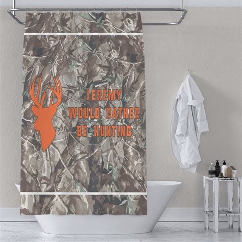 Hunting Camo Shower Curtain Personalized Youcustomizeit