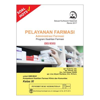 Jual Buku ORIGINAL Buku Pelayanan Farmasi Administrasi Farmasi Edisi