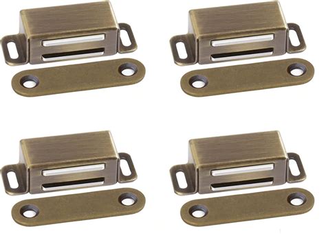 Magnetic Door Catch 4 Pack Pull Heavy Duty Bronze Cabinet Door Magnet