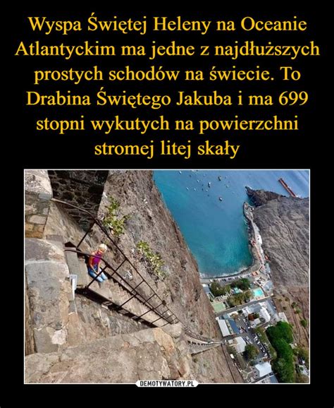 Wyspa Wi Tej Heleny Na Oceanie Atlantyckim Ma Jedne Z Najd U Szych