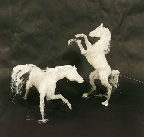 Hot Glue Horse Sculptures By Omg Chibi Hot Glue Art Horse Sculpture