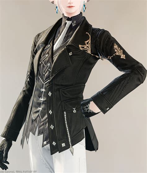 Ffxiv Appointed Attire Set Black Leather Jacket Tlc