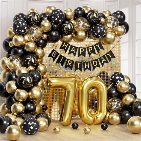 70th Birthday Decorations For Men Woman With Happy 70th