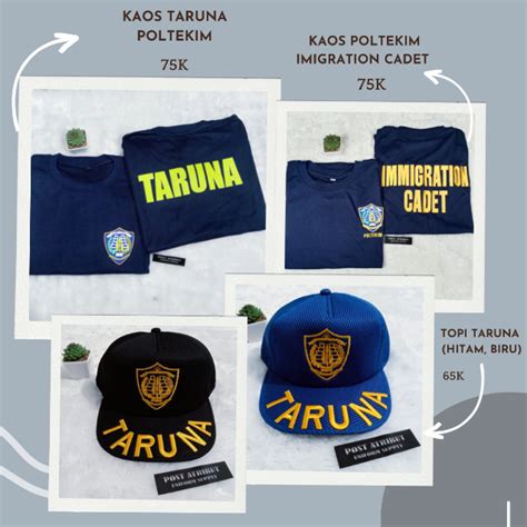 Jual Atribut Taruna Poltekim Kaos Taruna Poltekim Kaos Poltekim