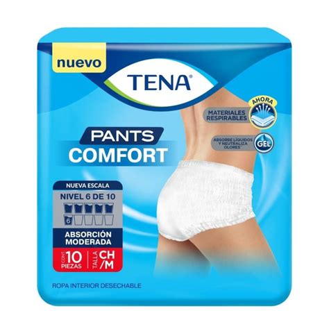 Ropa Interior Desechable Tena Pants Comfort Talla Chica Mediana Pzas