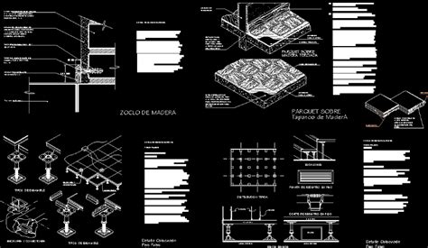 Pisos Parquet Y Tablero En AutoCAD Librería CAD