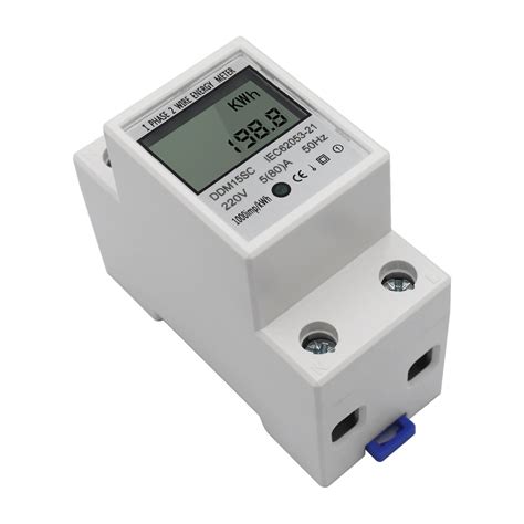 Lcd Digitale Display Eenfase Din Rail Energy Meter Grandado