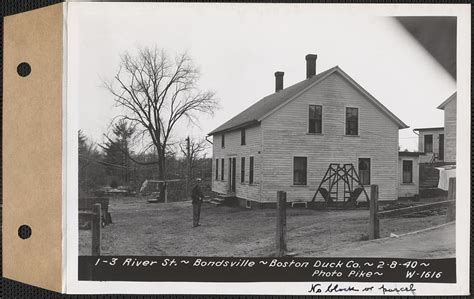 1 3 River Street Tenements Boston Duck Co Bondsville Palmer Mass Feb 8 1940 No Block