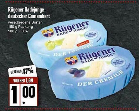 Rügener Badejunge Deutscher Camembert Angebot bei Edeka