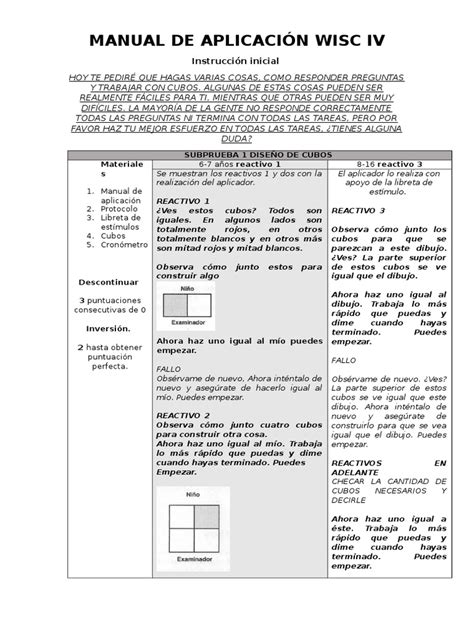 PDF Manual de Aplicación Wisc IV DOKUMEN TIPS