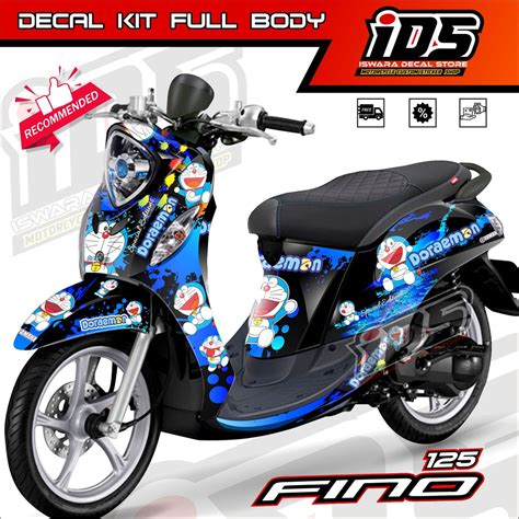 Jual Stiker Fino 125 Full Body Variasi Striping Fino 125 Decal Fino 125