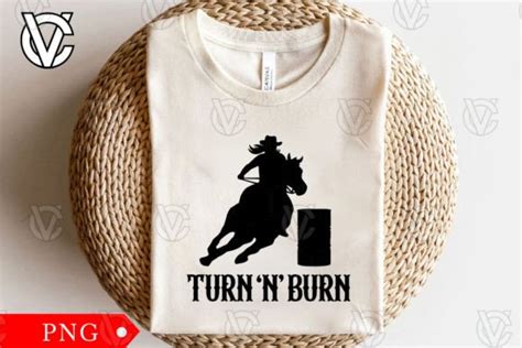 Barrel Racing Logos Turn And Burn