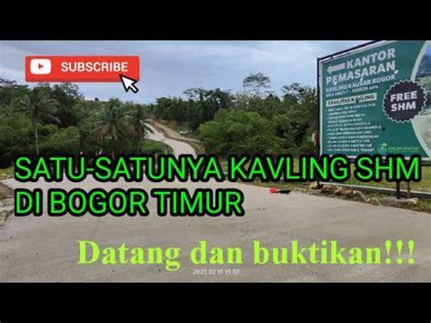 Tanah Kavling Shm Di Jonggol Zona Kuning Dekat Exit Tol View Gunung