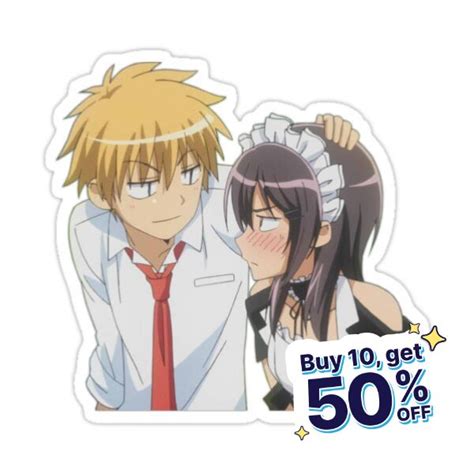 Misaki And Usui From Maid Sama Sticker For Sale By Vika Lol In