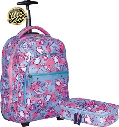 Ditudotem Kit Conjunto Mochila Escolar Feminina Juvenil Impermeável