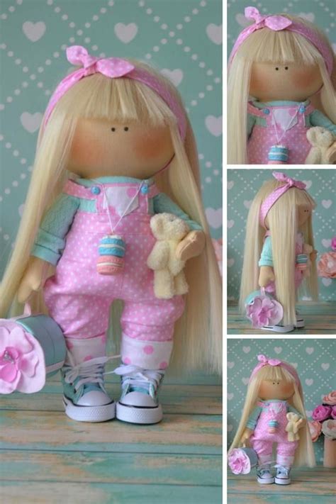 Tilda Doll Cloth Doll Love Doll Textile Doll Handmade Doll Bambole