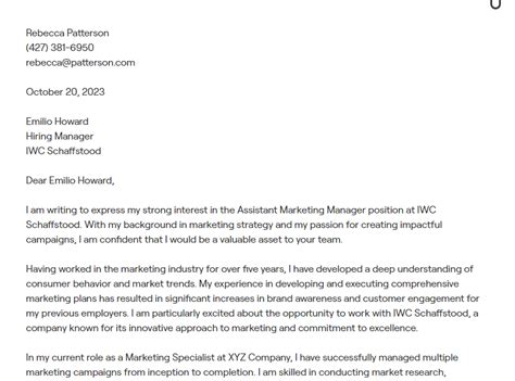 23 Marketing Manager Cover Letter Examples With In Depth Guidance